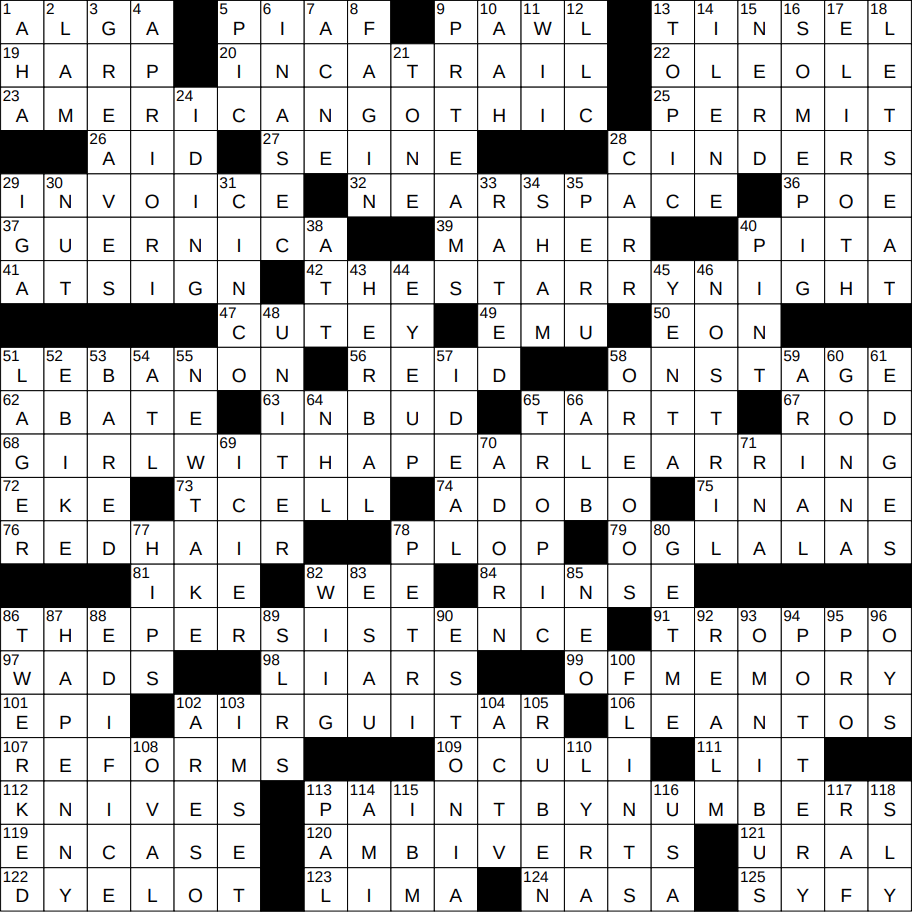 0623-24 NY Times Crossword 23 Jun 24, Sunday - NYXCrossword.com